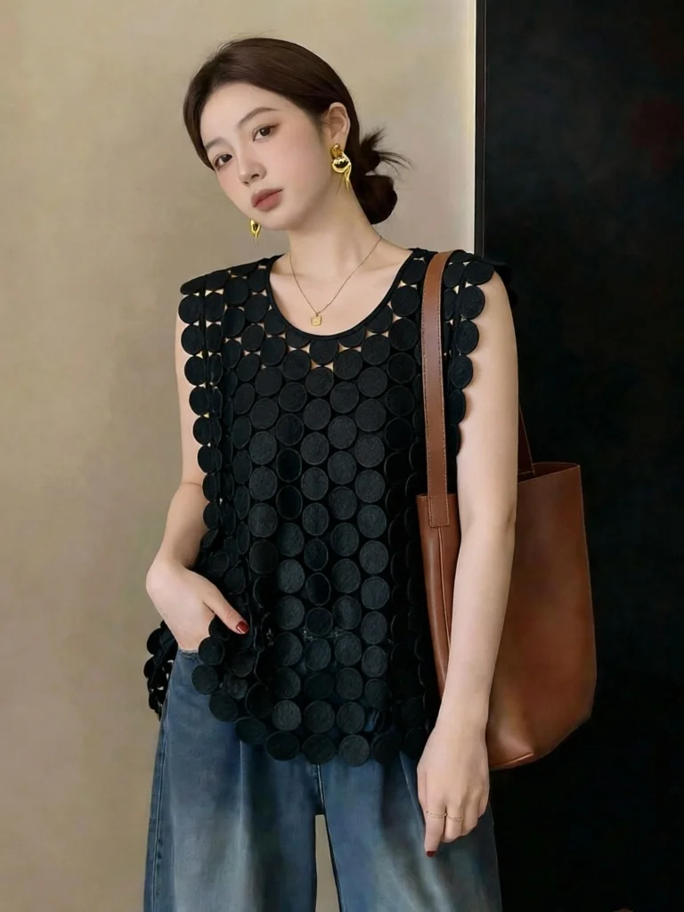 plus Size Loose Women's Summer New Fashion Layering Hollow out Versatile Tank Top Sleeveless round Neck Knitwear for Shape
plus Size Loose Women's Summer New Fashion Layering Hollow out Versatile Tank Top Sleeveless round Neck Knitwear for Shape