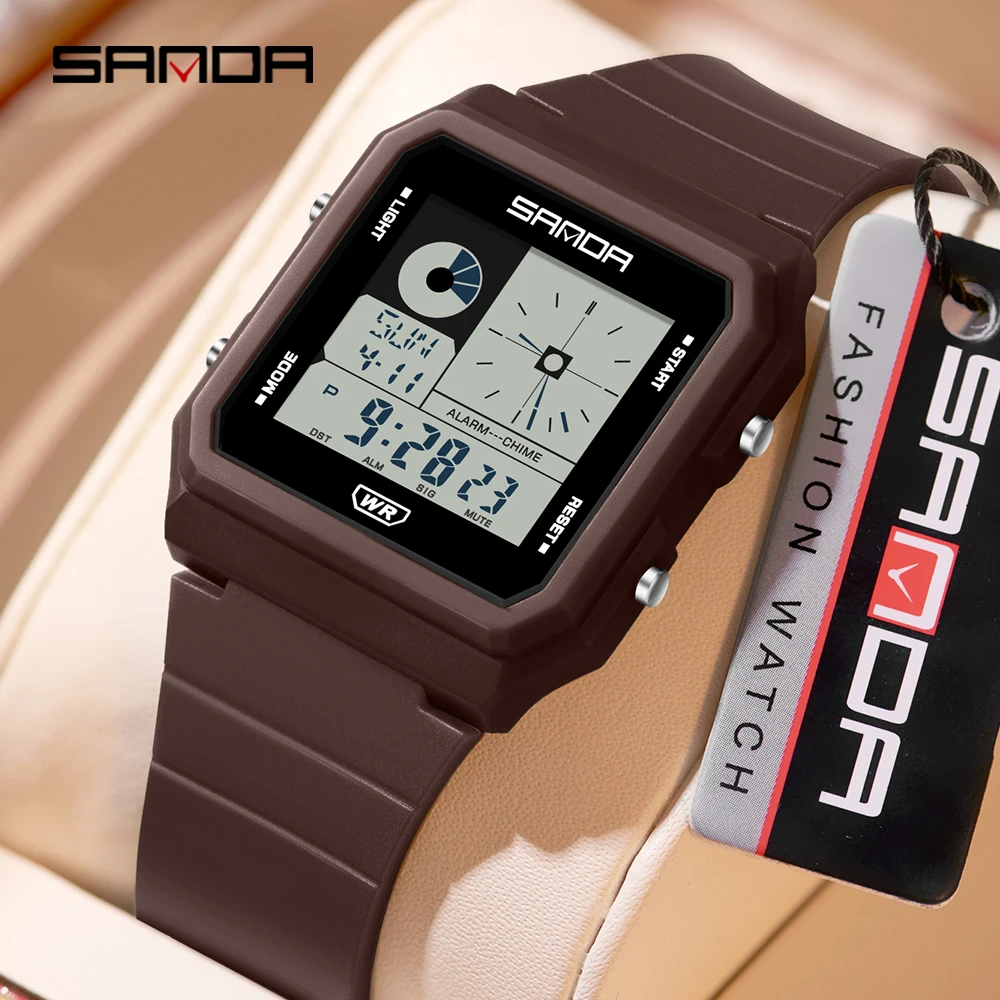 SANDA 2216 Fashion Electronic Watch Multifunction Alarm Calendar Waterproof Sports Student Digital Watches
SANDA 2216 Fashion Electronic Watch Multifunction Alarm Calendar Waterproof Sports Student Digital Watches