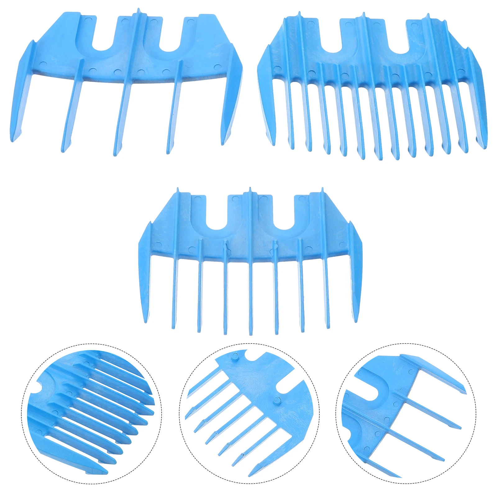 3 Pcs Electric Hair Blue Plastic Professional Guide Clippers Shearers Shearing Accessory Grooming Tool Protective Design
3 Pcs Electric Hair Blue Plastic Professional Guide Clippers Shearers Shearing Accessory Grooming Tool Protective Design