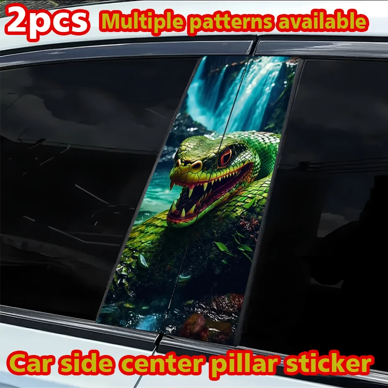 2 шт. защитных наклеек на центральные стойки автомобиля, пленка с рисунком змеи, устойчивая к царапинам.
2 шт. защитных наклеек на центральные стойки автомобиля, пленка с рисунком змеи, устойчивая к царапинам.