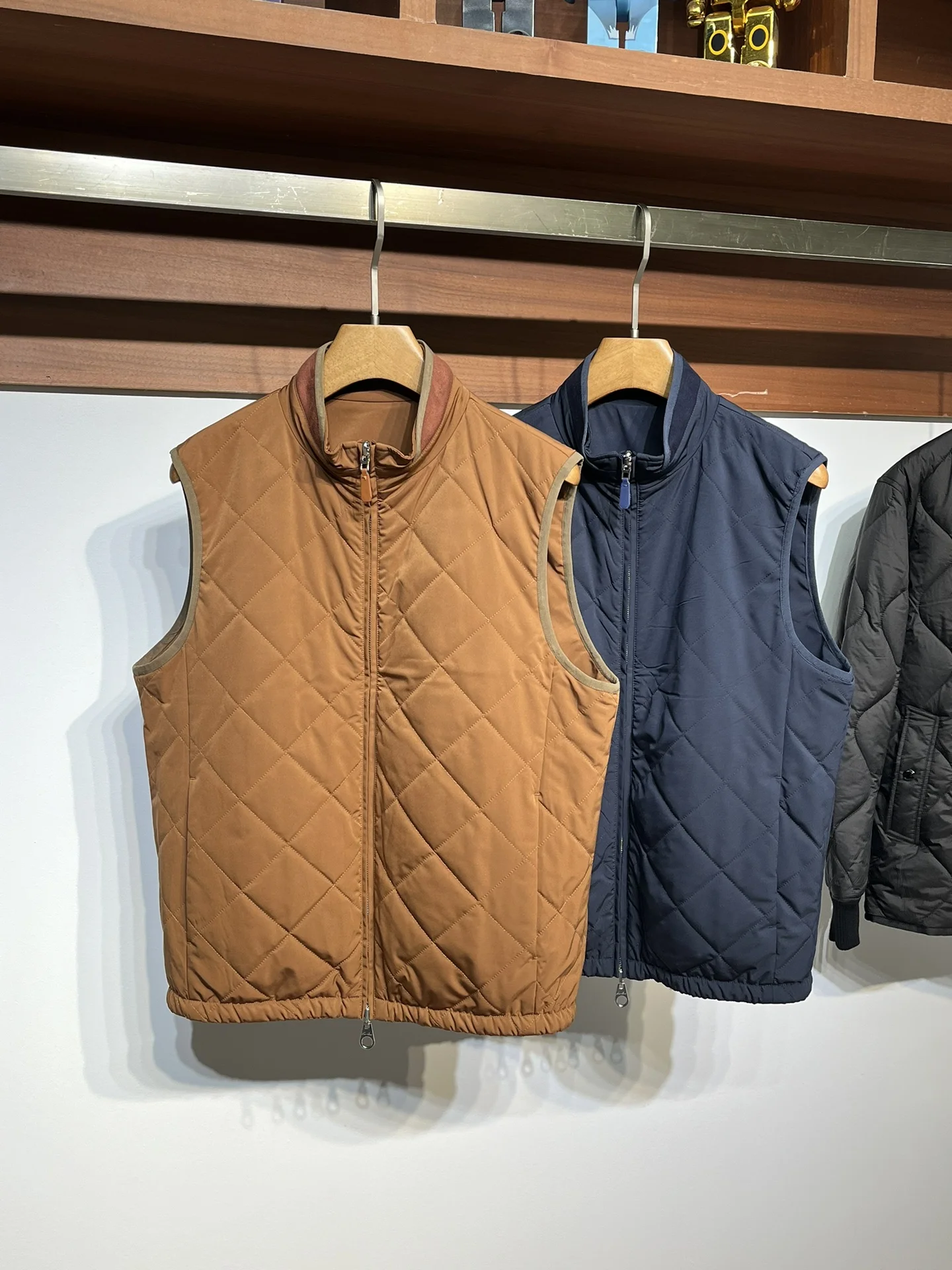 LP 25aw стеганая хлопковая двусторонняя куртка без рукавов с воротником-стойкой и ромбом, жилет 
LP 25aw стеганая хлопковая двусторонняя куртка без рукавов с воротником-стойкой и ромбом, жилет