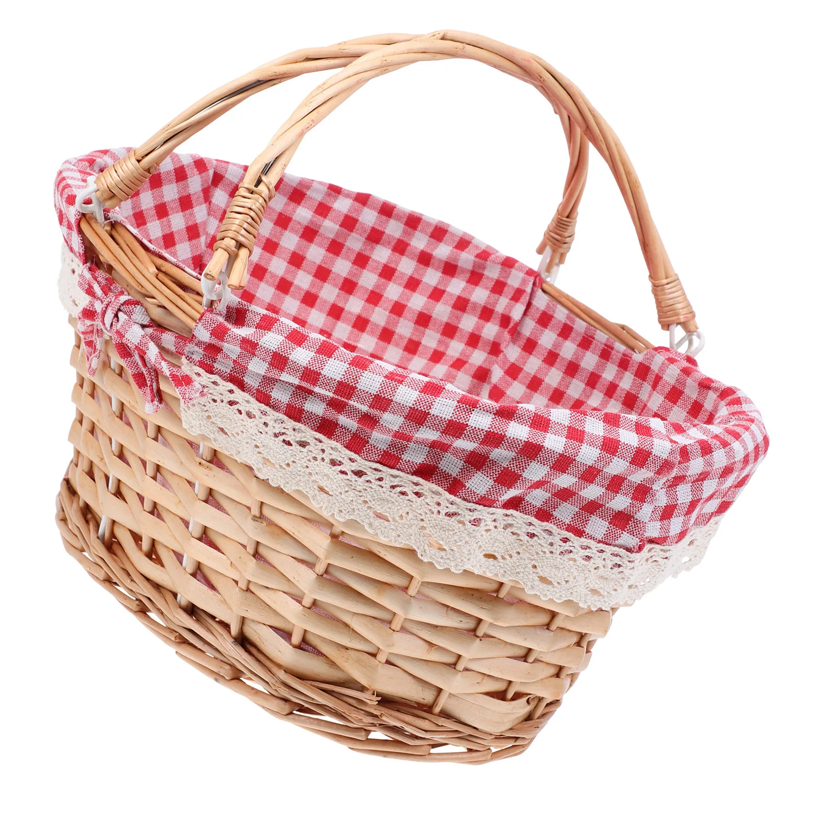 Natural Woven Picnic Basket Exquisite Texture Design Multi-Purpose Fruit Snack Storage Basket Home Decorative
Natural Woven Picnic Basket Exquisite Texture Design Multi-Purpose Fruit Snack Storage Basket Home Decorative