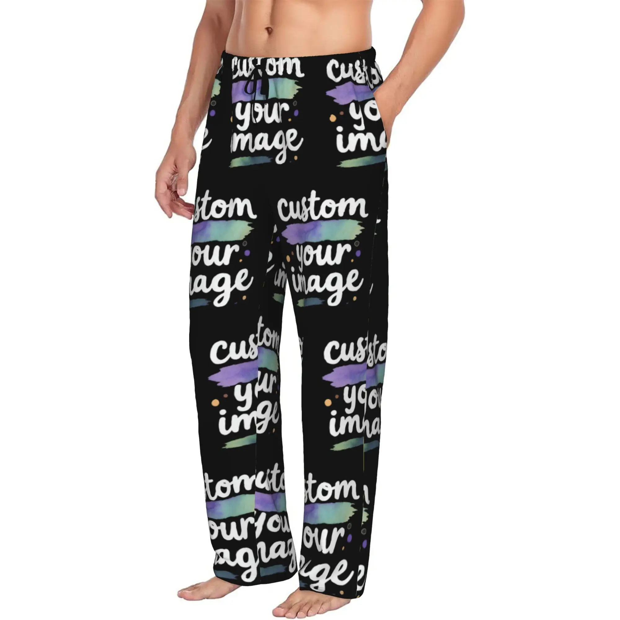 Custom Printed Custom Your Image Logo Pajama Pants Men Hot Sleep Sleepwear Bottoms with Pockets
Custom Printed Custom Your Image Logo Pajama Pants Men Hot Sleep Sleepwear Bottoms with Pockets