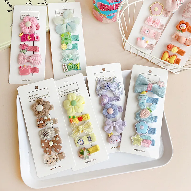 5pcs/set Cute Kids Girl Hairpin Lovely Cartoon Animal Floral Bow Hair Clip for Baby Girl Kawaii Bang Side Clip Baby Accessories
5pcs/set Cute Kids Girl Hairpin Lovely Cartoon Animal Floral Bow Hair Clip for Baby Girl Kawaii Bang Side Clip Baby Accessories