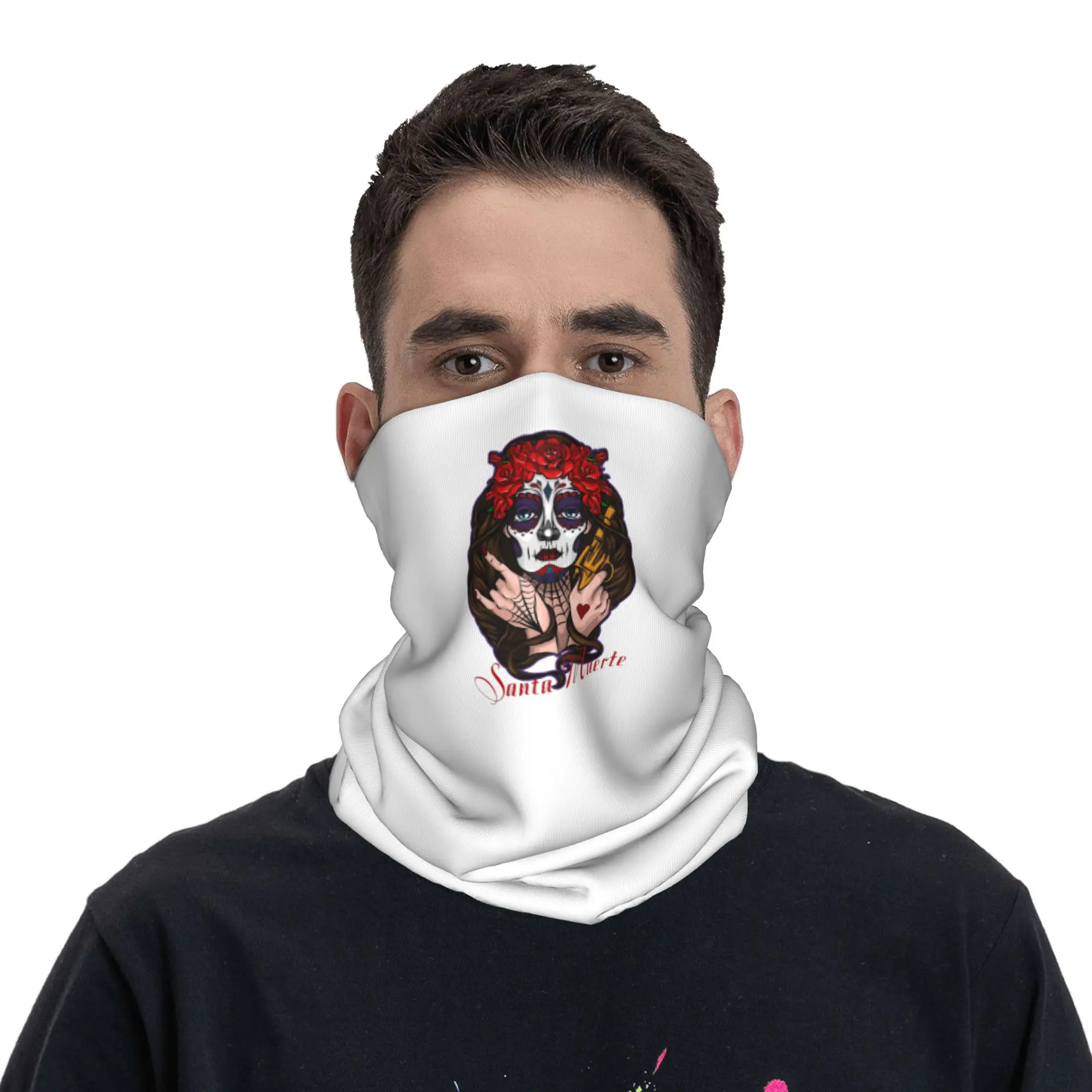 Santa Muerte Saint Death Goth Mexican Muertos Skull Bandana Neck Gaiter Printed Mask Scarf Face Mask Outdoor Sports Men Women
Santa Muerte Saint Death Goth Mexican Muertos Skull Bandana Neck Gaiter Printed Mask Scarf Face Mask Outdoor Sports Men Women