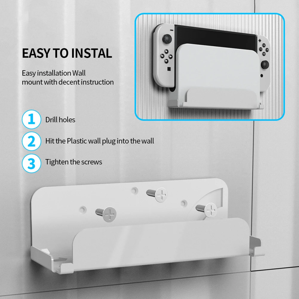 Universal Game Host Wall Bracket Replacement Fit for Nintendo Switch OLED Game Console Host Storage Rack
Universal Game Host Wall Bracket Replacement Fit for Nintendo Switch OLED Game Console Host Storage Rack