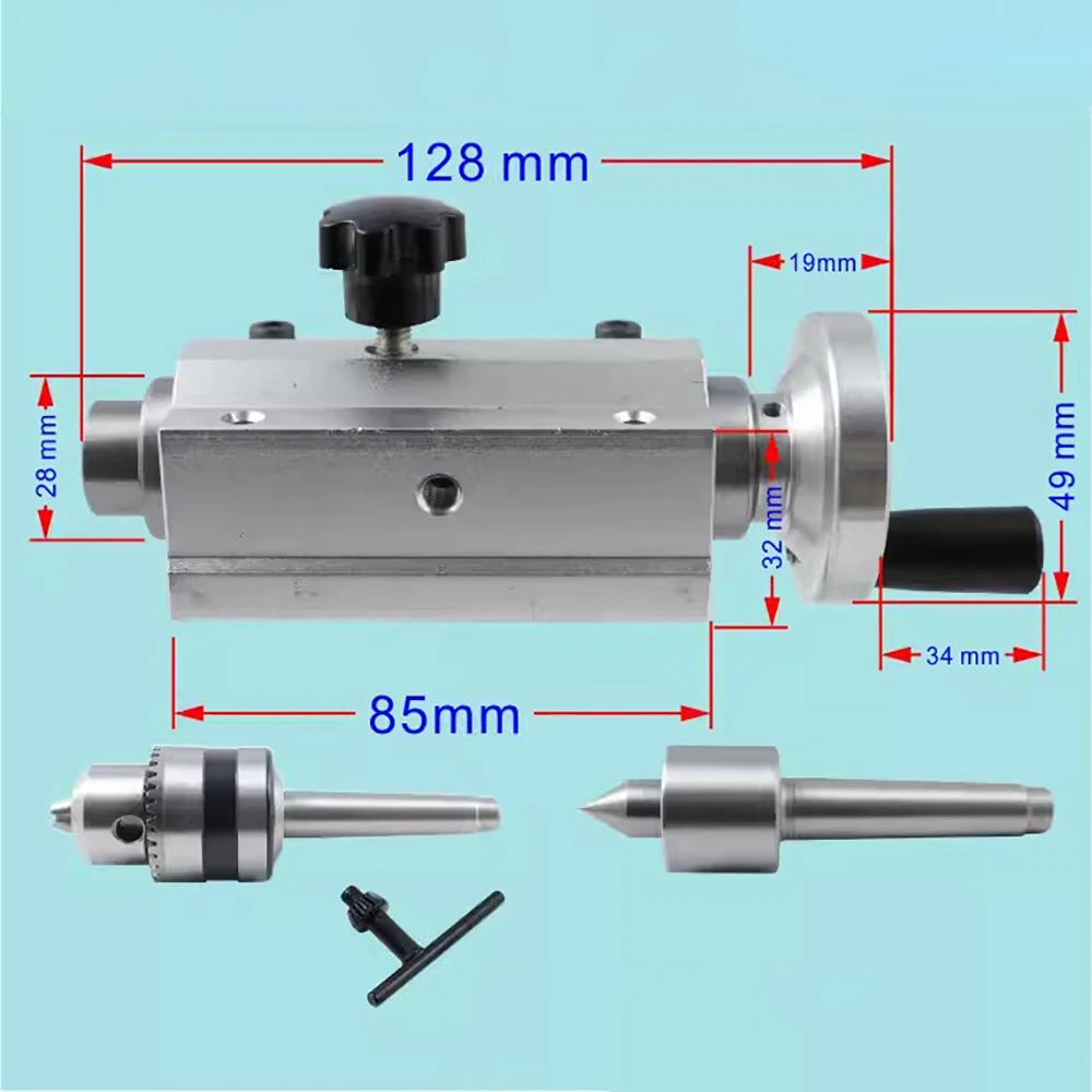 Micro DIY Lathe Tail Seat Slider Tailstock Assembly + B12 Drill Chuck + Live Center Buddha Bead Machine Spindle Set
Micro DIY Lathe Tail Seat Slider Tailstock Assembly + B12 Drill Chuck + Live Center Buddha Bead Machine Spindle Set