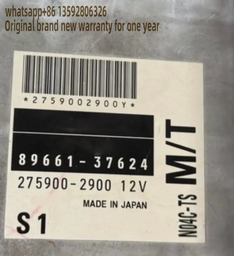 89661-37624 12 В оригинальный модуль блока управления двигателем Ecu Ecm 275900-2900 для Toyota
89661-37624 12 В оригинальный модуль блока управления двигателем Ecu Ecm 275900-2900 для Toyota