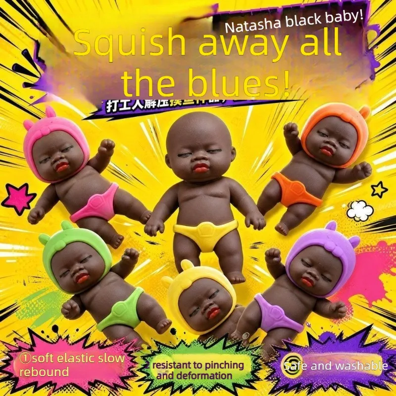 Premium Palm Sized Natasha Dark Skin Doll Super Stretchable Rebound Squishy Funny Vent Stress Reliever Fidget Toy Wholesale Gift
Premium Palm Sized Natasha Dark Skin Doll Super Stretchable Rebound Squishy Funny Vent Stress Reliever Fidget Toy Wholesale Gift