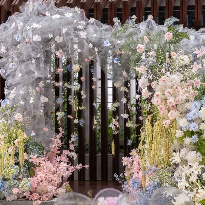 30M Ceiling Dreamy Wedding Decor Plasticity Ceiling Indoor and Outdoor Mesh Sheer Fog Metal Net Artistic Backdrops Materi Net
30M Ceiling Dreamy Wedding Decor Plasticity Ceiling Indoor and Outdoor Mesh Sheer Fog Metal Net Artistic Backdrops Materi Net