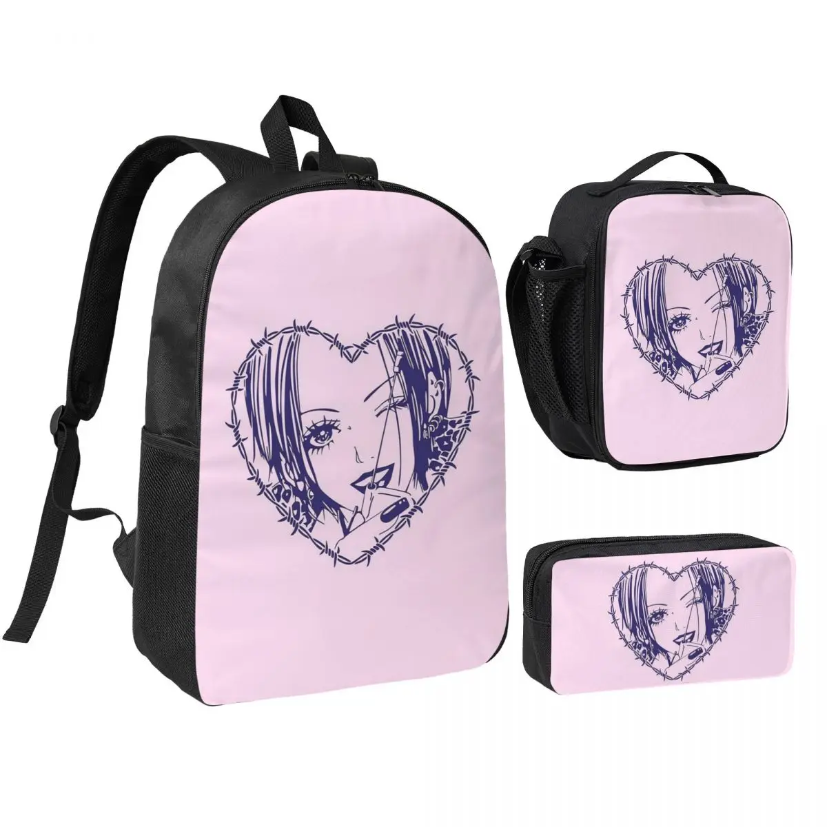 Nana Osaki Barbed Wire Heart Spread Backpack Student BookBag School Bag Shoulder Bags 3ps Insulated Lunch Bag Pencil Case
Nana Osaki Barbed Wire Heart Spread Backpack Student BookBag School Bag Shoulder Bags 3ps Insulated Lunch Bag Pencil Case