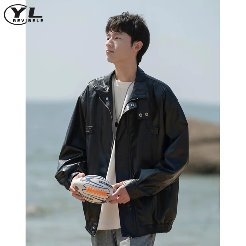 Oversized Faux Leather Jacket Men Woman Loose Casual Vintage Biker Black Coat High Street Spring Autumn Baseball Uniform Outwear
Oversized Faux Leather Jacket Men Woman Loose Casual Vintage Biker Black Coat High Street Spring Autumn Baseball Uniform Outwear