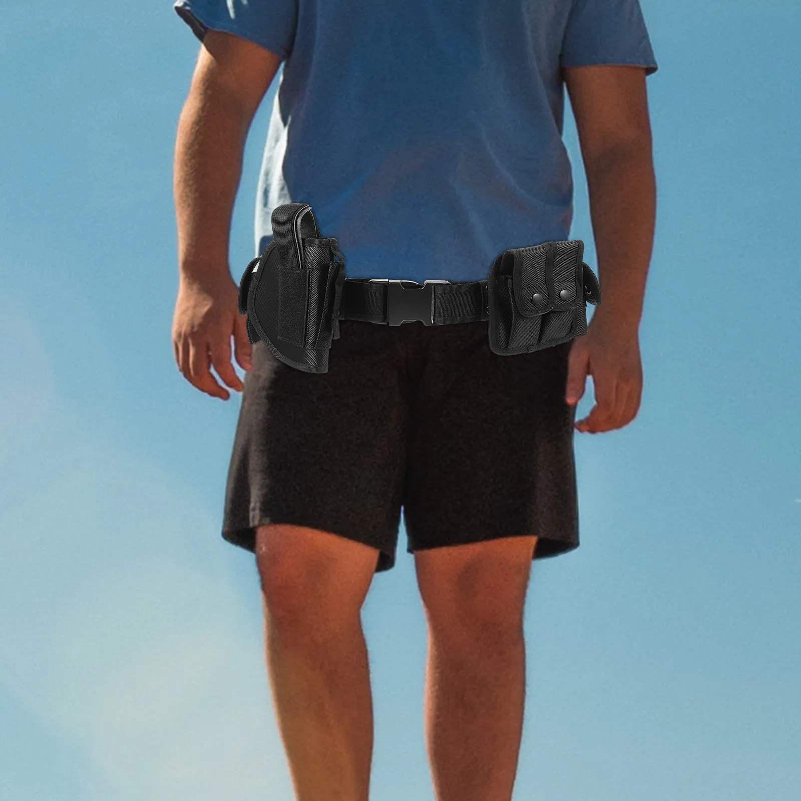 1Set Training Duty Belt High-Class Oxford Cloth Multi-Function Outdoor Utility Belt Pocket for Walkie-Talkies
1Set Training Duty Belt High-Class Oxford Cloth Multi-Function Outdoor Utility Belt Pocket for Walkie-Talkies