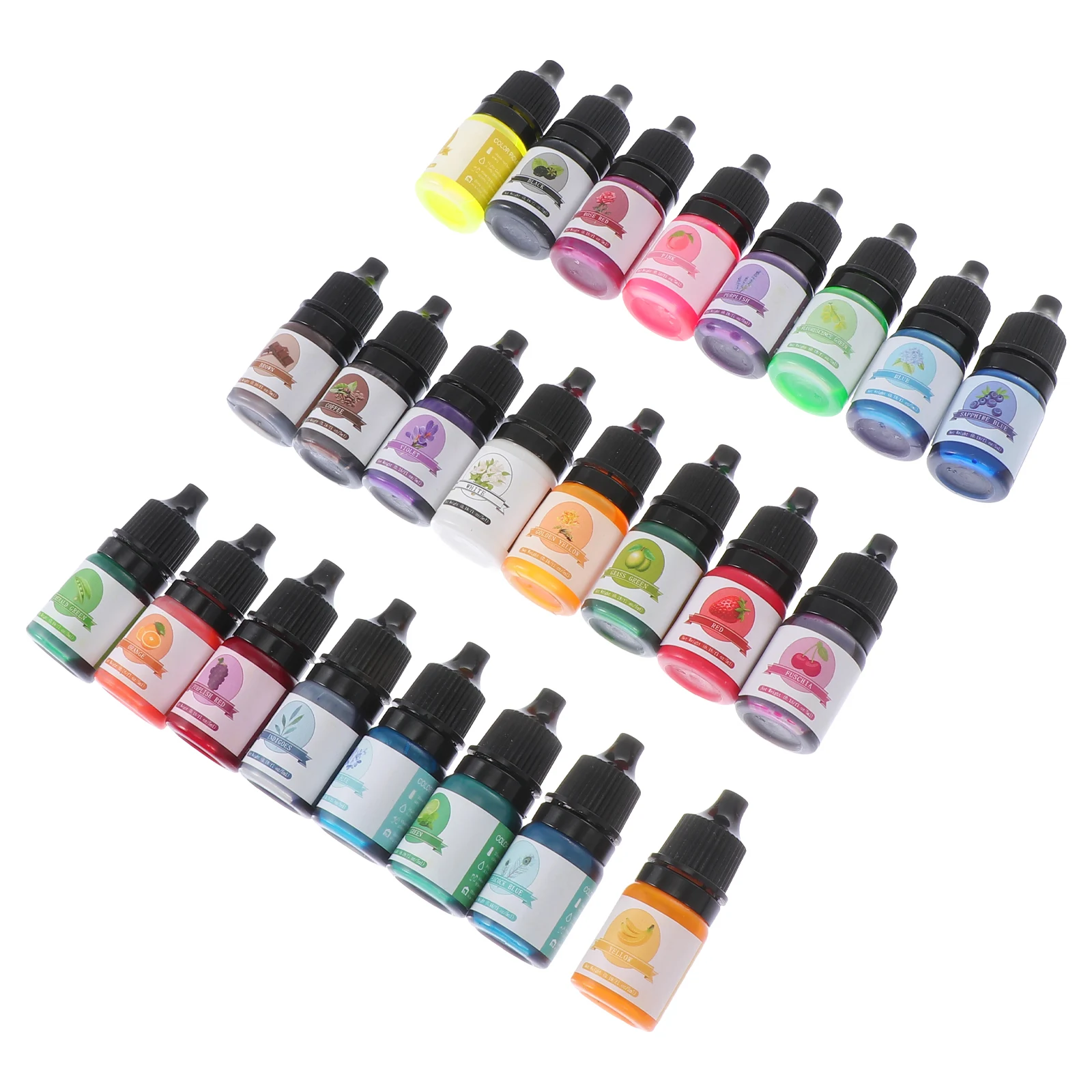 24 Pcs Colorful Pigment Oil Essence Resin Dyeing Material Epoxy Liquid DIY Supplies Jewelry Making Gift Safe Environment
24 Pcs Colorful Pigment Oil Essence Resin Dyeing Material Epoxy Liquid DIY Supplies Jewelry Making Gift Safe Environment