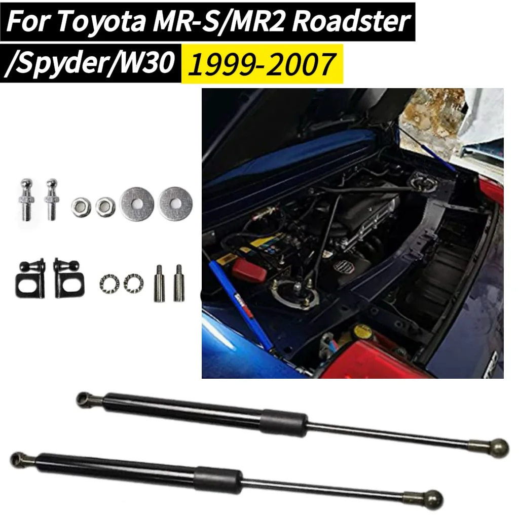 Carbon Fiber Rear Engine Hood Gas Struts For Toyota MR-S MR2 Roadster Spyder W30 1999-2007 Modified Lift Support Damper
Carbon Fiber Rear Engine Hood Gas Struts For Toyota MR-S MR2 Roadster Spyder W30 1999-2007 Modified Lift Support Damper