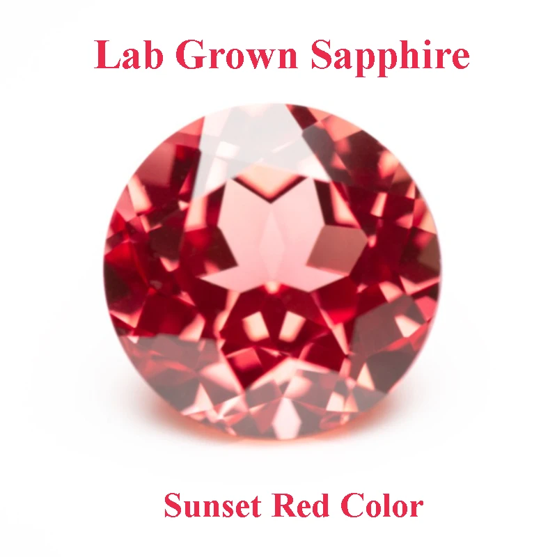 Lab Grown Sapphire Sunset Red Color Round Cut Top Quality Pendant Gemstones for Charms Jewelry Making Selectable AGL Certificate
Lab Grown Sapphire Sunset Red Color Round Cut Top Quality Pendant Gemstones for Charms Jewelry Making Selectable AGL Certificate