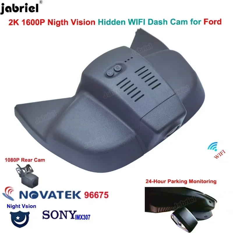 2K 1600P Auto Wifi Car Dvr Dash Cam Cameras 24-Hour Paking Monitoring Driving Recorder For Ford Focus mk4 2018 2019 2020 2021
2K 1600P Auto Wifi Car Dvr Dash Cam Cameras 24-Hour Paking Monitoring Driving Recorder For Ford Focus mk4 2018 2019 2020 2021
