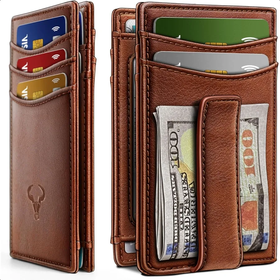 BULLIANT Magnetic Closure Slim WalletGenuine Leather Front Pocket Wallet for MenRFID Blocking Holds 12 Cards and Money Clip
BULLIANT Magnetic Closure Slim WalletGenuine Leather Front Pocket Wallet for MenRFID Blocking Holds 12 Cards and Money Clip