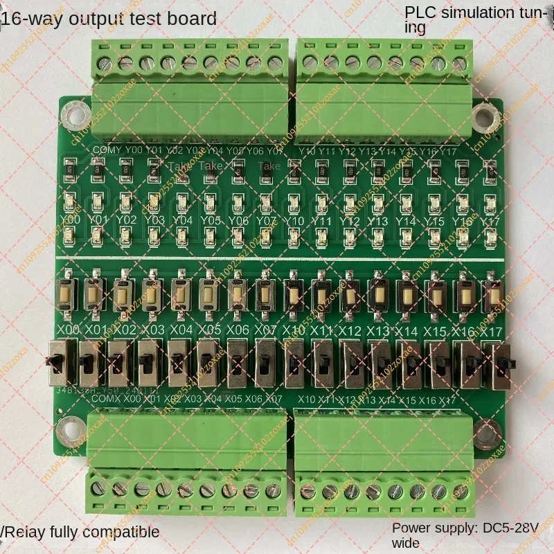 16-Channel PLC Simulation Debugging Board, Input Output Training Learning Module with Buttons and Toggle Switches
16-Channel PLC Simulation Debugging Board, Input Output Training Learning Module with Buttons and Toggle Switches