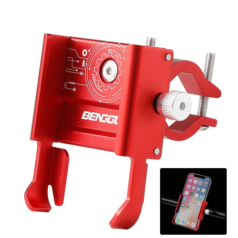 Metal Motorcycle Bike Phone Holder Aluminum Alloy Anti-slip Bracket Bike Phone Holder Motorcycle Rotatable MTB Phone Mount
Metal Motorcycle Bike Phone Holder Aluminum Alloy Anti-slip Bracket Bike Phone Holder Motorcycle Rotatable MTB Phone Mount