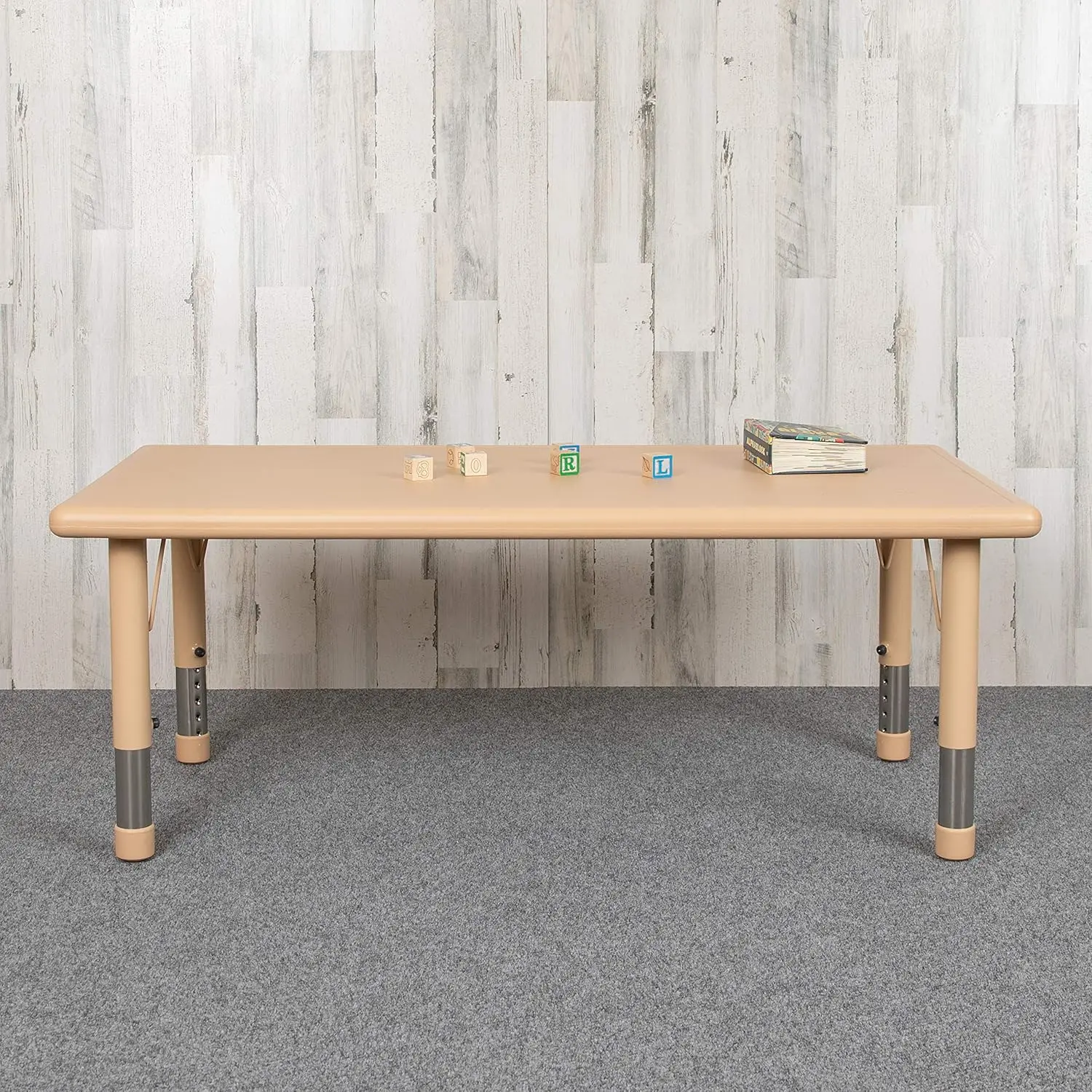 Wren 24"W x 48"L Rectangular Natural Plastic Height Adjustable Activity Table
Wren 24"W x 48"L Rectangular Natural Plastic Height Adjustable Activity Table