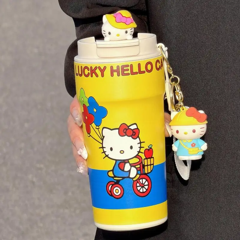 Kawaii Hello Kitty Vacuum Cup High Aesthetic Coffee Cup Car Portable Stainless Steel Travel Water Cup with Straw for Ladies
Kawaii Hello Kitty Vacuum Cup High Aesthetic Coffee Cup Car Portable Stainless Steel Travel Water Cup with Straw for Ladies