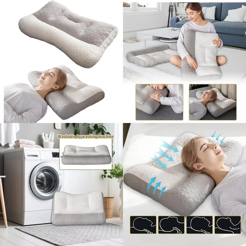 Эргономичная ортопедическая подушка для глубокого сна, подходит для облегчения апноэ во сне и удобной поддержки шеи и плеч для всех Sl
Эргономичная ортопедическая подушка для глубокого сна, подходит для облегчения апноэ во сне и удобной поддержки шеи и плеч для всех Sl