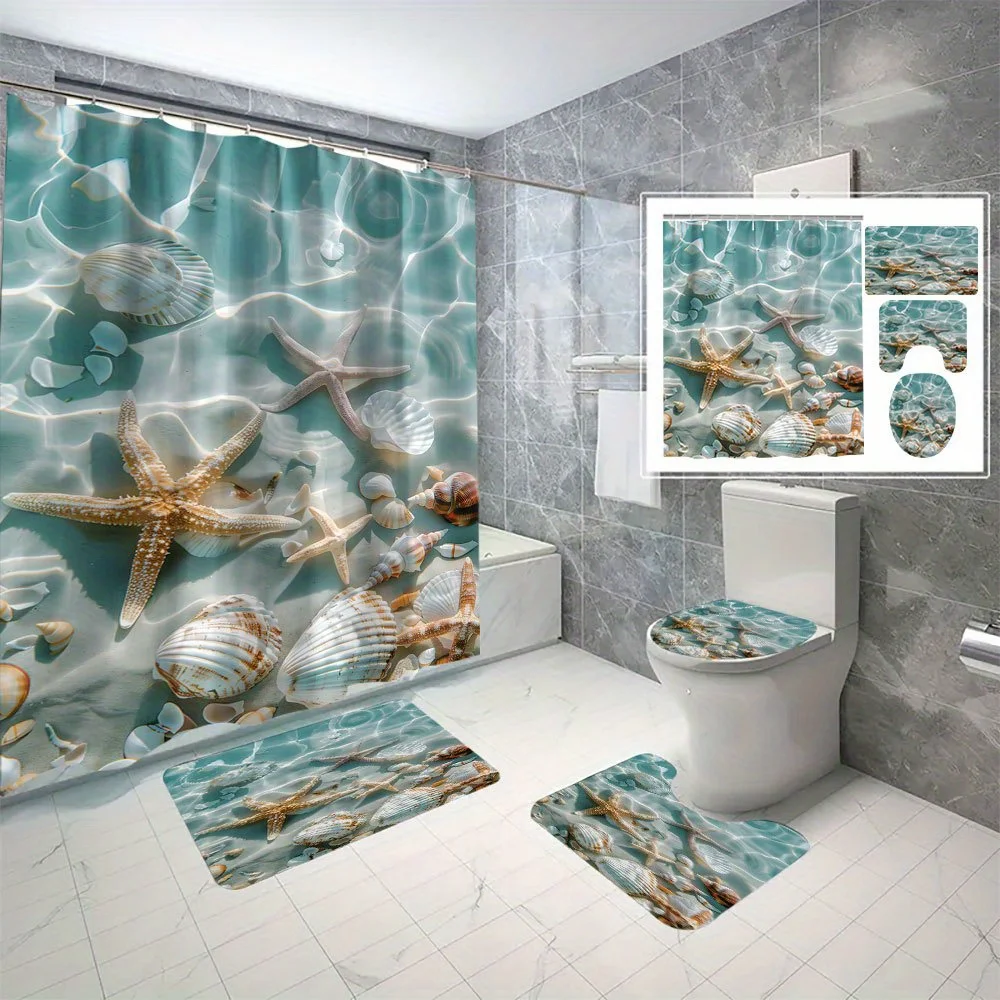 Открытый комплект из 4 шт., большой корпус, полиэстеровая занавеска для душа с цифровой печатью и перегородкой для ванной комнаты без сверления
Открытый комплект из 4 шт., большой корпус, полиэстеровая занавеска для душа с цифровой печатью и перегородкой для ванной комнаты без сверления