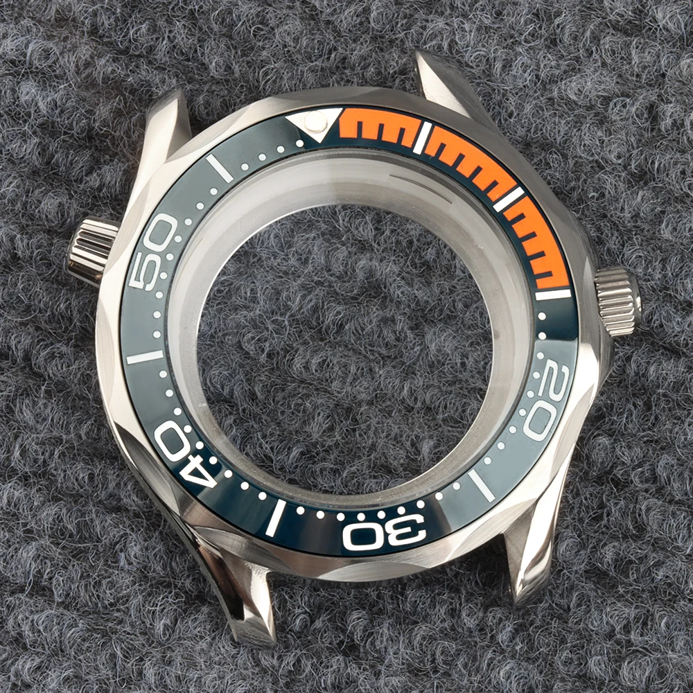 41mm silver FIT Seamaster 300 NH35 Case Stainless Steel Men‘s Divers Watch Cases for Seiko Mod NH35 NH36 Automatic Movement
41mm silver FIT Seamaster 300 NH35 Case Stainless Steel Men‘s Divers Watch Cases for Seiko Mod NH35 NH36 Automatic Movement