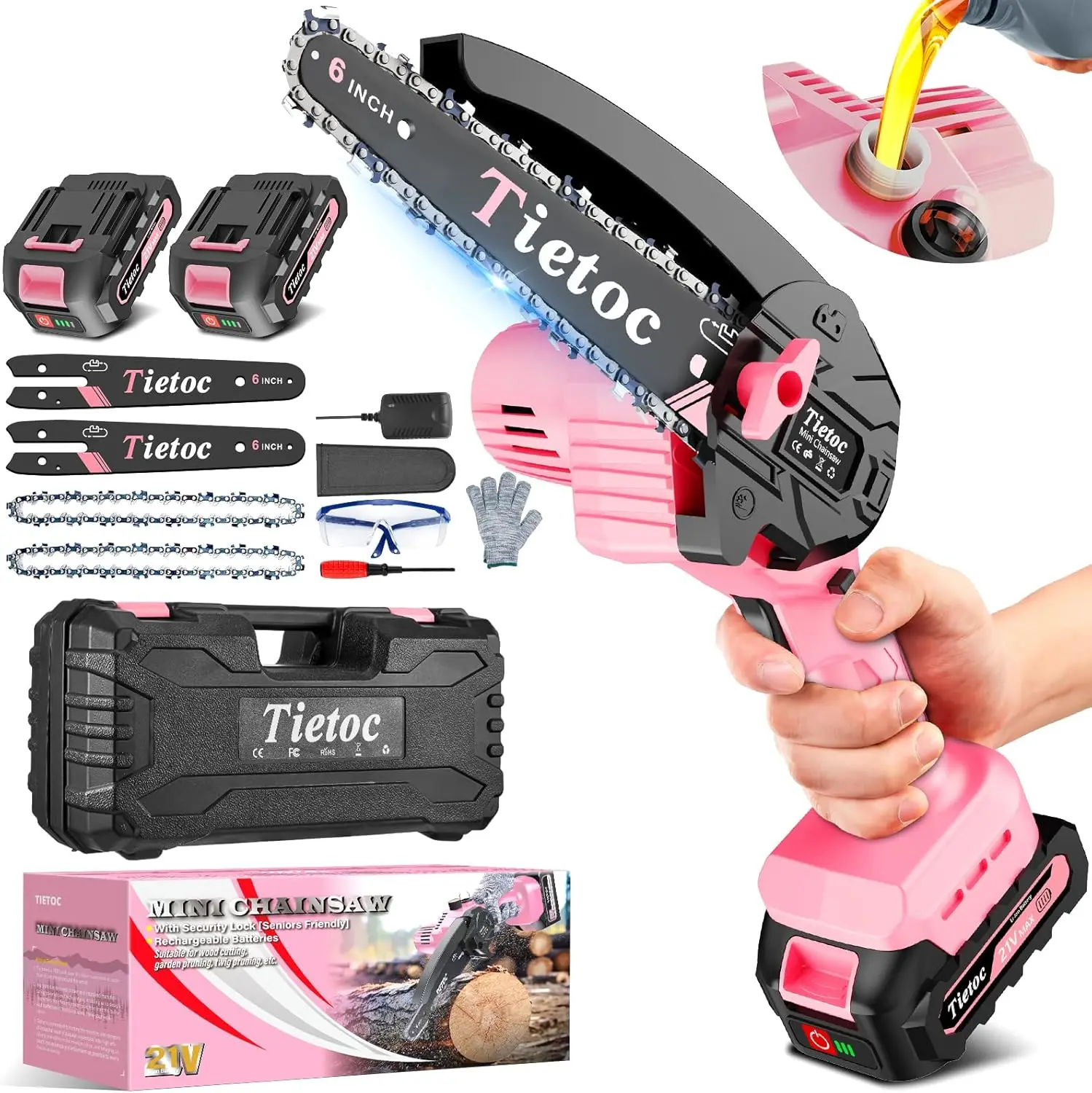 Mini Chainsaw 6-Inch with 2 Batteries, Electric Saw for Women, Mom, Wife - Perfect Christmas Birthday Gift Cool Gadgets 2025
Mini Chainsaw 6-Inch with 2 Batteries, Electric Saw for Women, Mom, Wife - Perfect Christmas Birthday Gift Cool Gadgets 2025