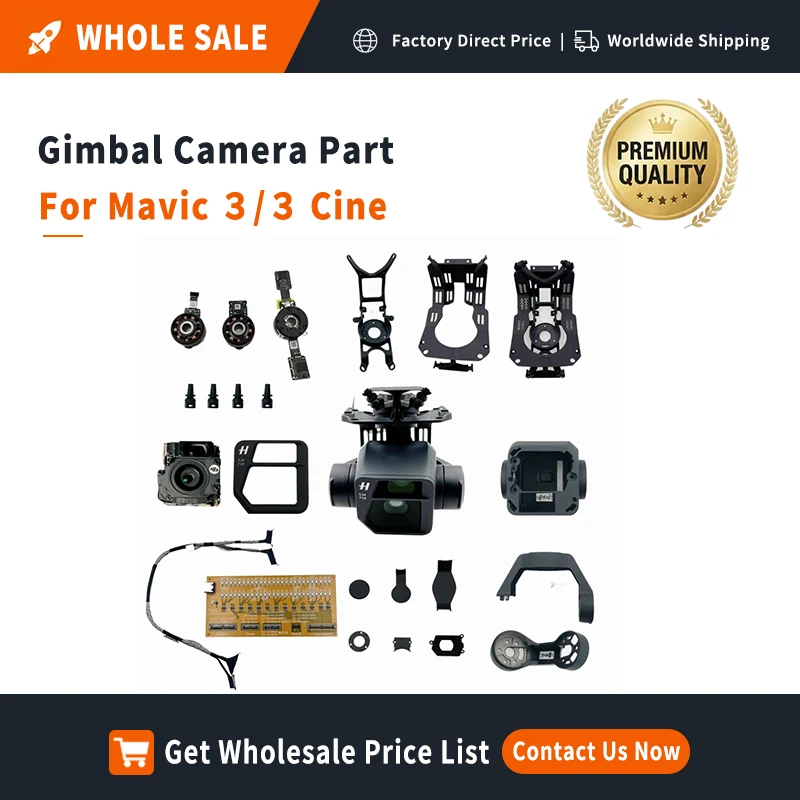 Replacement Gimbal Cable&Damper Kit for DJI Mavic 3/3 Cine PTZ Motor Bracket Set-Pre-Tested Professional Installation Required
Replacement Gimbal Cable&Damper Kit for DJI Mavic 3/3 Cine PTZ Motor Bracket Set-Pre-Tested Professional Installation Required