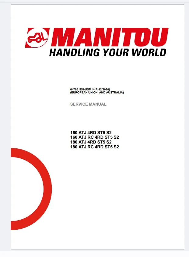 AutoEPC Manitou Access Platform ATJ, ATJS, ATJE Series Service Operator Part Manual Update 2024
AutoEPC Manitou Access Platform ATJ, ATJS, ATJE Series Service Operator Part Manual Update 2024