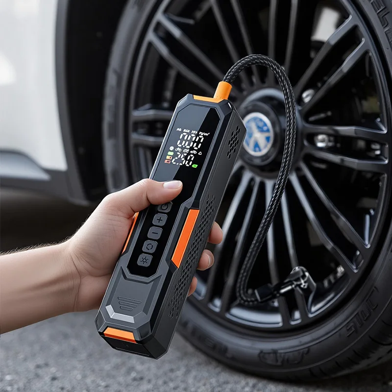 Car Air Pump,5534C Dual Screen Wireless Tire Inflator,Digital Portable Electric Pump with Auto-Stop for Auto SUV Motorcycle Bike
Car Air Pump,5534C Dual Screen Wireless Tire Inflator,Digital Portable Electric Pump with Auto-Stop for Auto SUV Motorcycle Bike