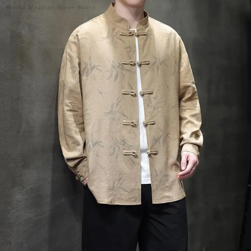 Plus Size 5XL Male Print Shirt Jacket Chinese Style Cotton Linen Long Sleeve Tang Suit Tops Kung Fu Shirt Coat Oriental Hanfu
Plus Size 5XL Male Print Shirt Jacket Chinese Style Cotton Linen Long Sleeve Tang Suit Tops Kung Fu Shirt Coat Oriental Hanfu
