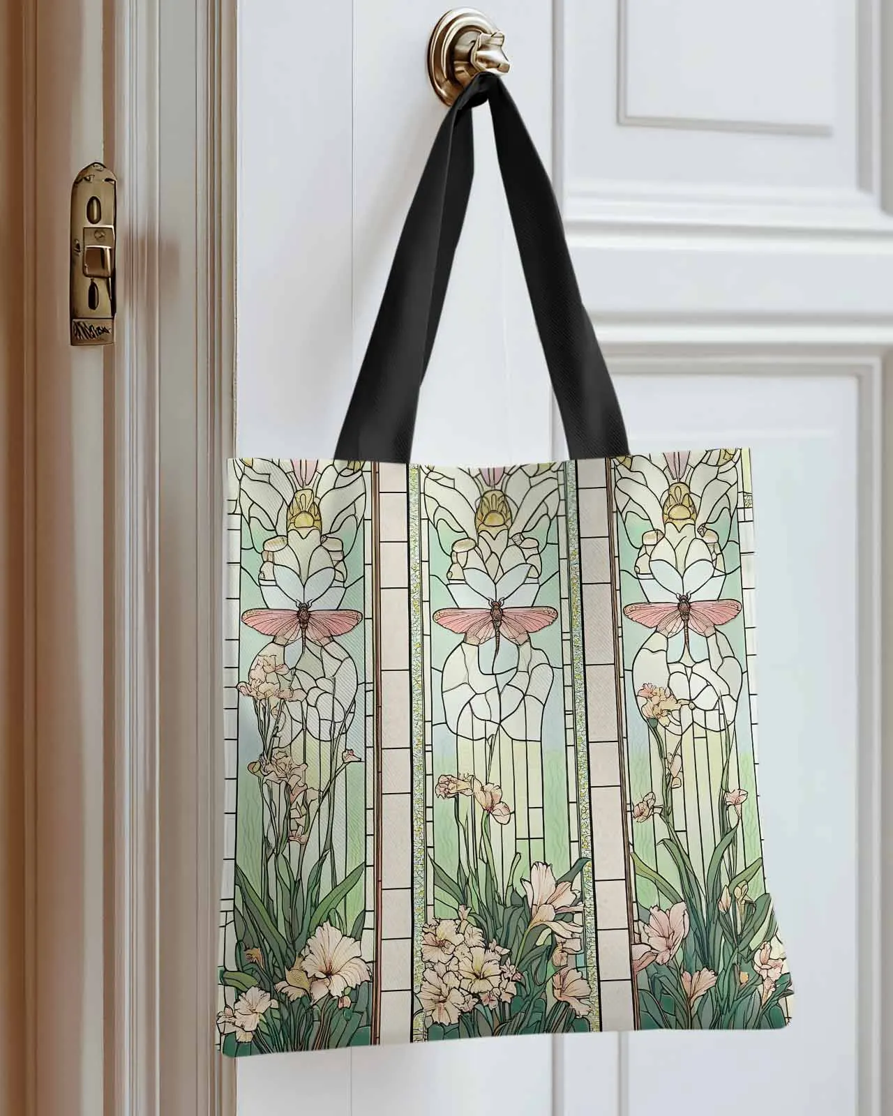 Butterfly Vintage Stained Glass Canvas Bag Handbag Oxford Cloth Eco Shopping Storage Bag for Home Use
Butterfly Vintage Stained Glass Canvas Bag Handbag Oxford Cloth Eco Shopping Storage Bag for Home Use