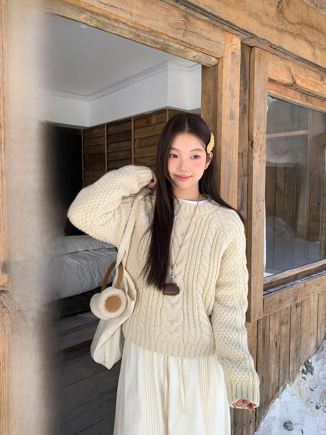 Свободный женский вязаный свитер в стиле ретро, корейский Sle Lazy Faion, Новое поступление зимы, повседневная одежда для офиса и путешествий Ci Walk
Свободный женский вязаный свитер в стиле ретро, корейский Sle Lazy Faion, Новое поступление зимы, повседневная одежда для офиса и путешествий Ci Walk