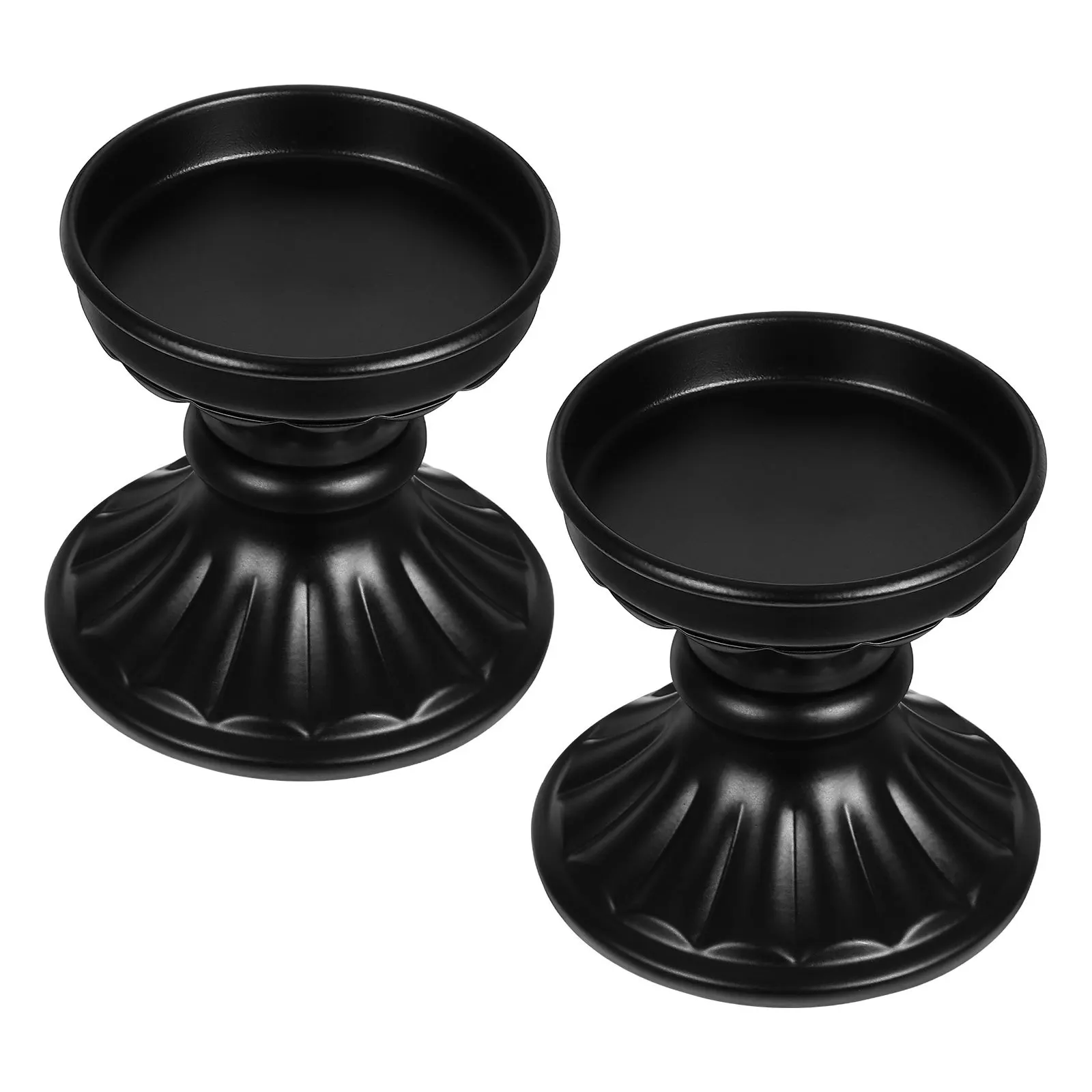 2 Pcs Retro Columnar Candlestick Christmas Taper Holder Vintage Black Iron Holders
2 Pcs Retro Columnar Candlestick Christmas Taper Holder Vintage Black Iron Holders