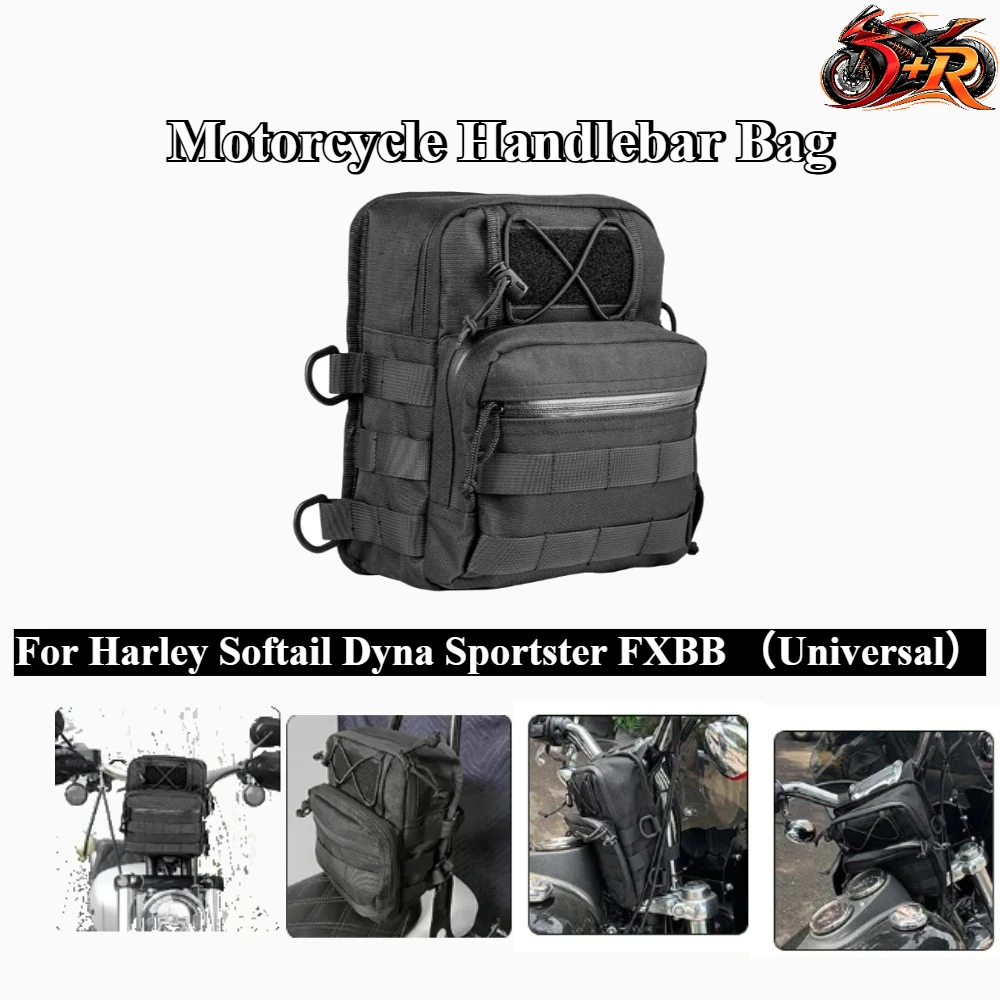 Motorcycle Handlebar Bag Front Storage Bag Universal For Harley Touring Softail Sportster XL Dyna T-Bar Club Style Handle Bags
Motorcycle Handlebar Bag Front Storage Bag Universal For Harley Touring Softail Sportster XL Dyna T-Bar Club Style Handle Bags