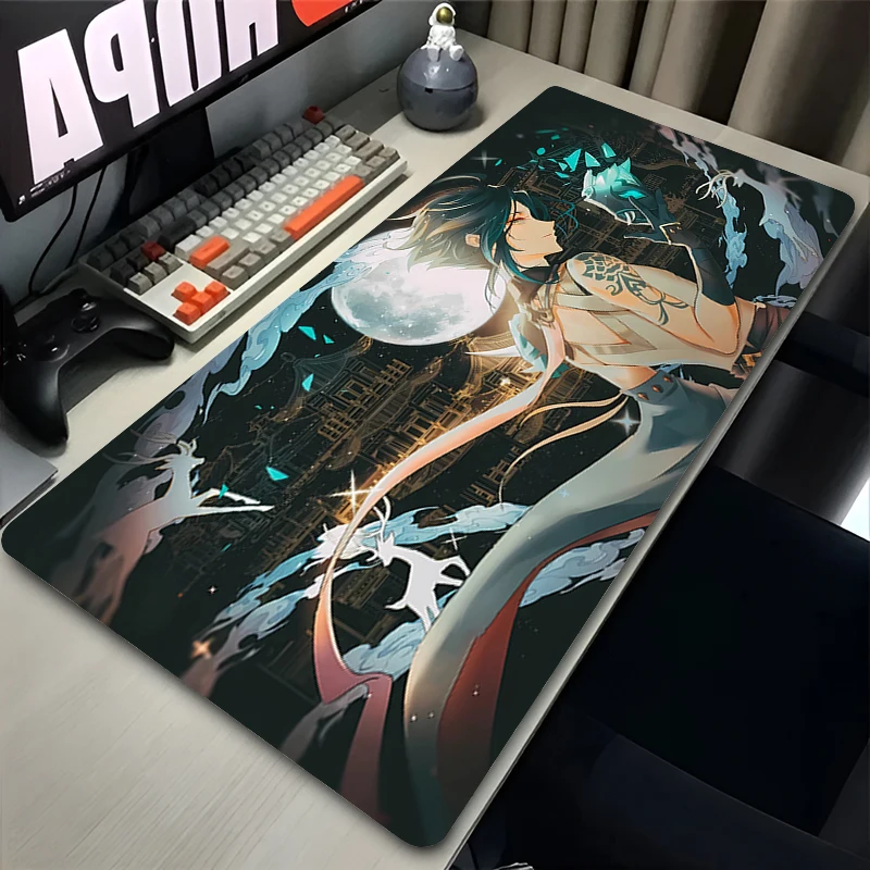 Gaming Mouse Pad Notbook G-genshin Impact Xiao Gamer Keyboard Pad NonSlip Extended Office Computer Desk Mat Gamer anime MousePad
Gaming Mouse Pad Notbook G-genshin Impact Xiao Gamer Keyboard Pad NonSlip Extended Office Computer Desk Mat Gamer anime MousePad