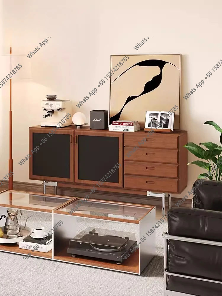 Medieval solid wood TV cabinet, high cabinet integrated with wall living room, new household storage locker small apartment
Medieval solid wood TV cabinet, high cabinet integrated with wall living room, new household storage locker small apartment