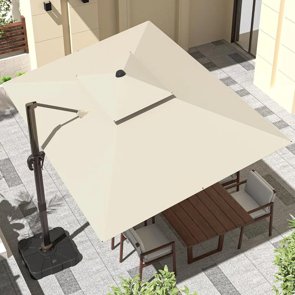 9' X 12' Cantilever Outdoor Patio Umbrellas with Base Included, Large RecUmbrella Heavy Duty 360°Rotation Oset Umbrella or Garde
9' X 12' Cantilever Outdoor Patio Umbrellas with Base Included, Large RecUmbrella Heavy Duty 360°Rotation Oset Umbrella or Garde