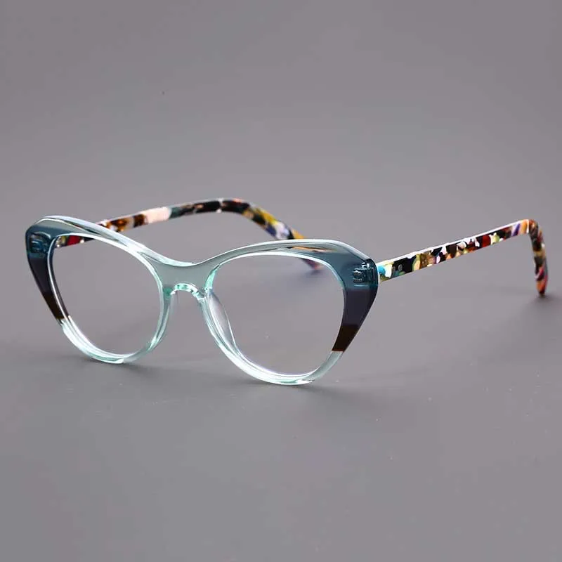 Fashionable colored eyewear frame men's high-quality acetate fiber cat eye optical glasses women's personalized reading eyeglass
Fashionable colored eyewear frame men's high-quality acetate fiber cat eye optical glasses women's personalized reading eyeglass