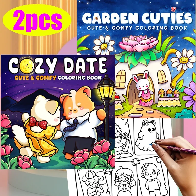 2/3/4/5 PCS Cozy Date Coloring Book for Adult | 28 Pages Colouring Book, Drawing Supplies for Christmas, Valentine’s Day
2/3/4/5 PCS Cozy Date Coloring Book for Adult | 28 Pages Colouring Book, Drawing Supplies for Christmas, Valentine’s Day
