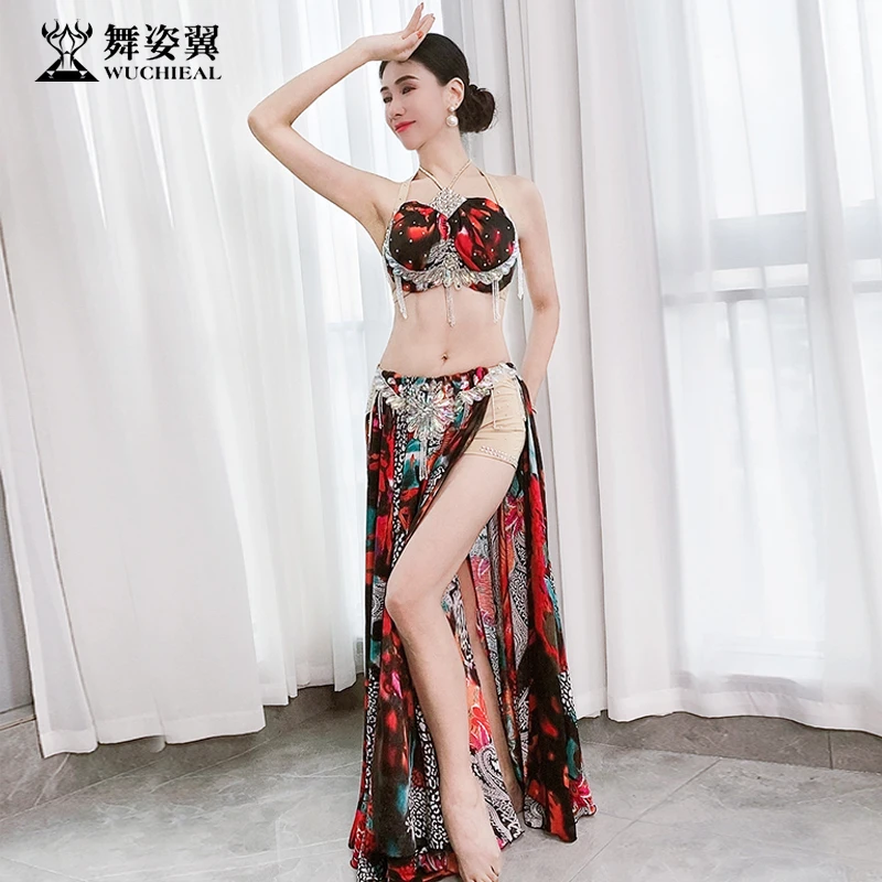 Belly dance table performance costume for women 2024 new diamond studded bra long skirt set Oriental dance QC3203
Belly dance table performance costume for women 2024 new diamond studded bra long skirt set Oriental dance QC3203