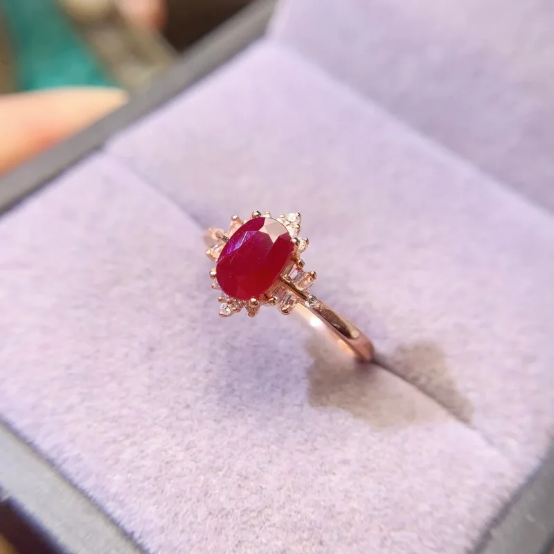 Real Ruby Ring 5x7mm Stone Natural Real Ruby 925 Sterling Silver Engagement Rings for Women
Real Ruby Ring 5x7mm Stone Natural Real Ruby 925 Sterling Silver Engagement Rings for Women