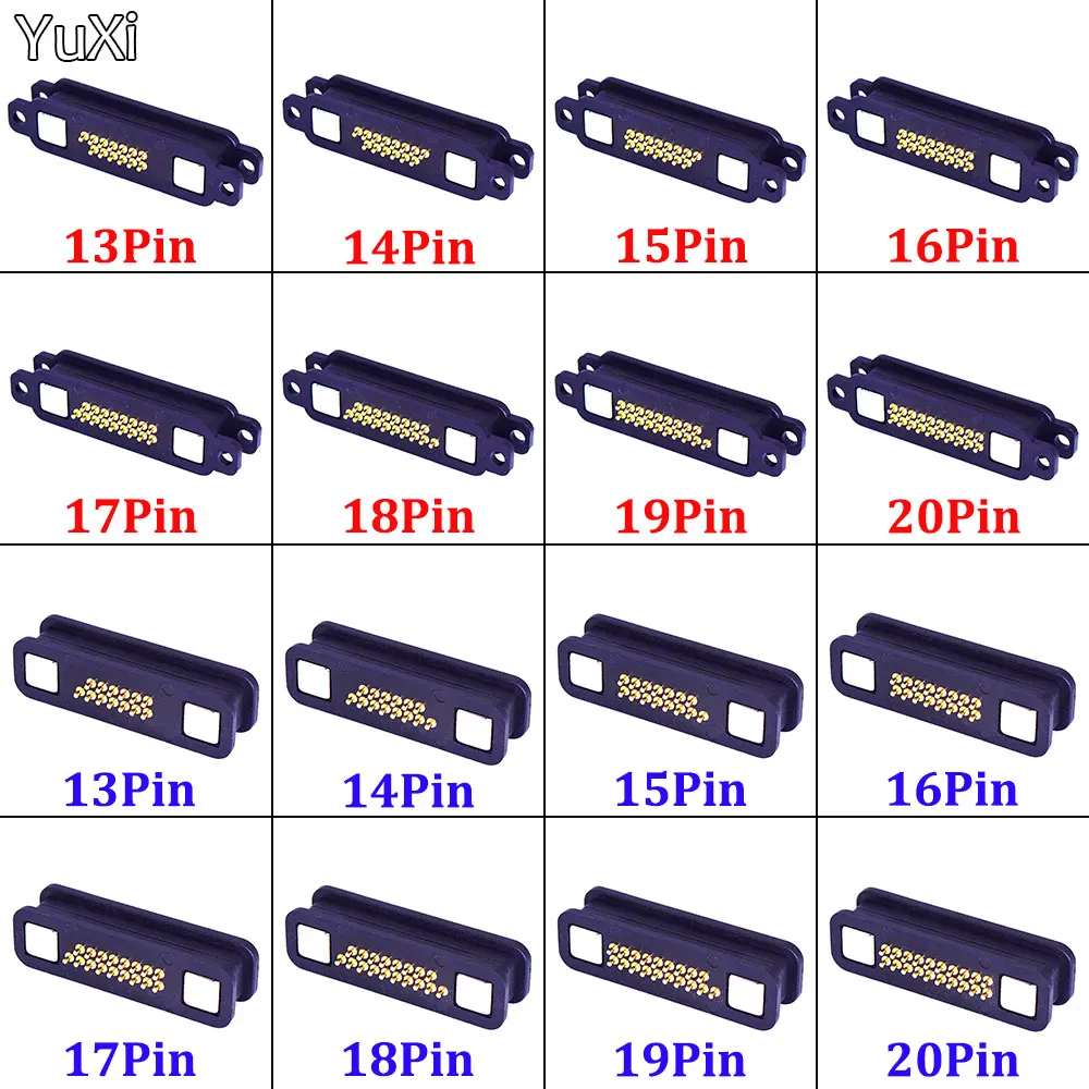 13/14/15/16/17/18/19/20Pin Waterproof Magnetic Pogo Pin Connector 2A Male Female Spring Loaded DC Power Socket with Screw Holes
13/14/15/16/17/18/19/20Pin Waterproof Magnetic Pogo Pin Connector 2A Male Female Spring Loaded DC Power Socket with Screw Holes