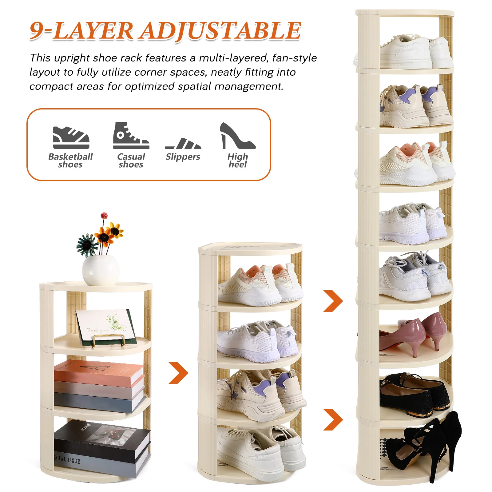 Plastic Corner Organizer Holders Stand Home Sneaker Entryway Storage MultiLayered Resilient Modern Easy Setup Wide Application
Plastic Corner Organizer Holders Stand Home Sneaker Entryway Storage MultiLayered Resilient Modern Easy Setup Wide Application