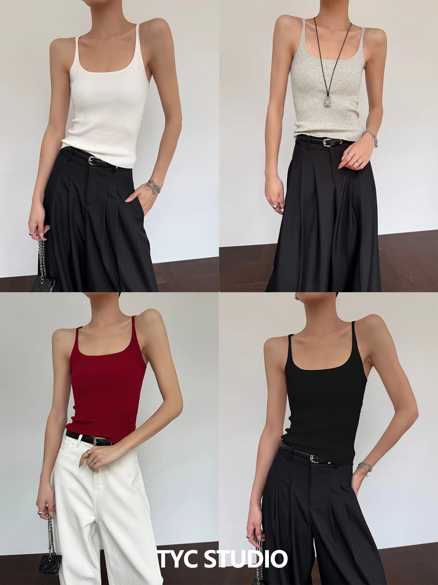 TYC Summer Slim Fit Knitted Vest Strapless Square Collar Women's Inner Wear Short Top High End Feeling Outerwear
TYC Summer Slim Fit Knitted Vest Strapless Square Collar Women's Inner Wear Short Top High End Feeling Outerwear