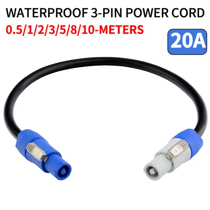 Weatherproof 3-Pin Power Cable (3×1.5mm²) for Stage Audio, Lighting Gear, Beam Projectors & LED Displays
Weatherproof 3-Pin Power Cable (3×1.5mm²) for Stage Audio, Lighting Gear, Beam Projectors & LED Displays