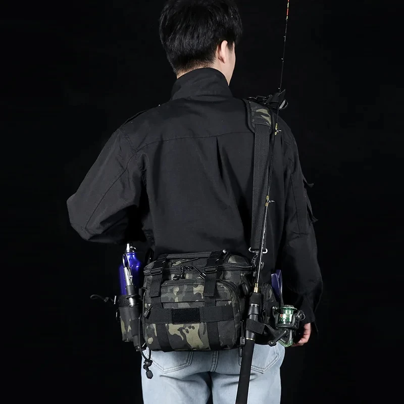 Multifunctional Fishing Tackle Bags Single Shoulder Crossbody Bag Waist Pack Fish Outdoor Storage Large Capacity Fishing Bag
Multifunctional Fishing Tackle Bags Single Shoulder Crossbody Bag Waist Pack Fish Outdoor Storage Large Capacity Fishing Bag